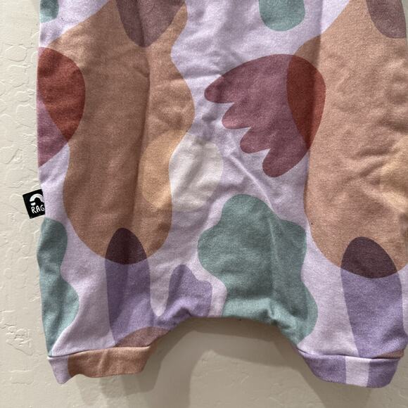Rags Purple Watercolor Ruffle Romper - Picture 8 of 8